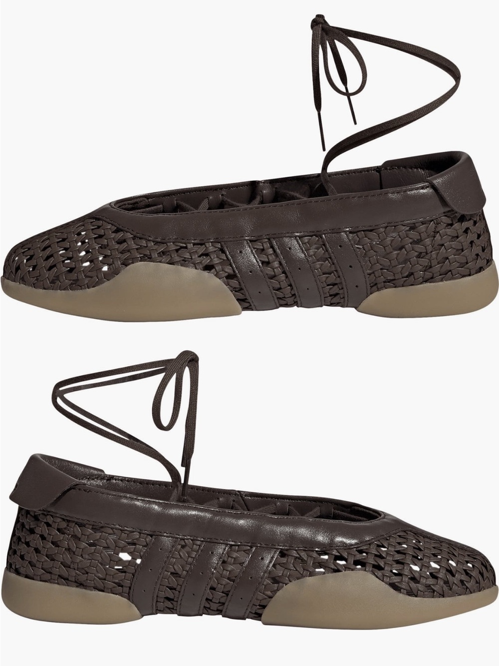 🤎 Adidas Taekwondo Mei Ballet BASKETWEAVE Brown 🤎 - Picture 2 of 5